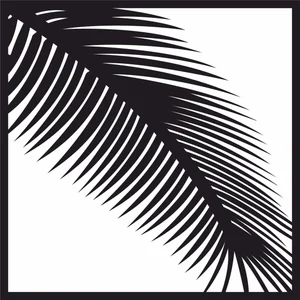 Palm leave wall art decor