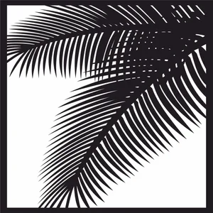 Palm leaves wall art decor