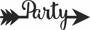 Party arrow sign