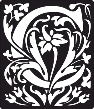 Personalized monogram initial letter c