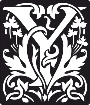 Personalized monogram initial letter y