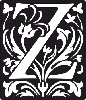 Personalized monogram initial letter z