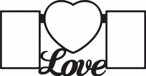 Picture frame holder for couple