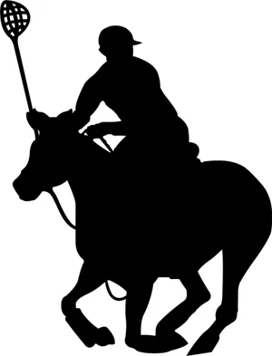Polocrosse silhouette