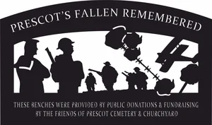 Prescot fallen remembered soldiers scene remembrance day