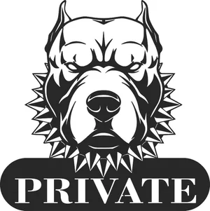 Private space pitbull face