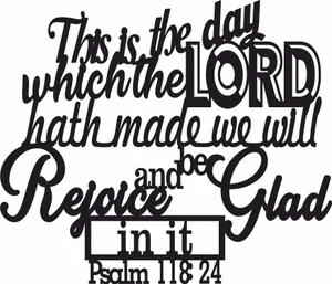 Psalm 118 24 scripture wall