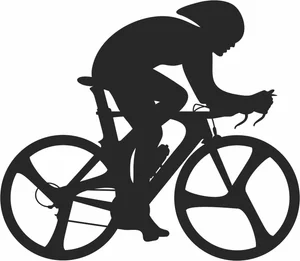 Racing bike silhouette