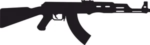 Rifle ak-47 silhouet
