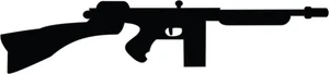Rifle gun silhouette arms