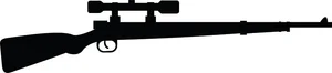 Rifle gun silhouette