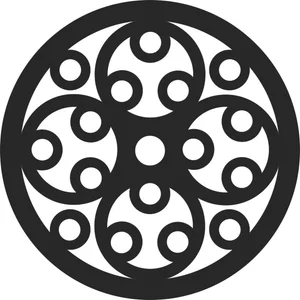 Round decorative pattern