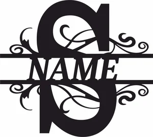 S split monogram sign