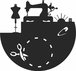 Sawing machine clock