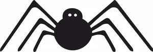 Silhouette halloween spider