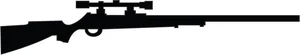 Sniper rifle silhouette