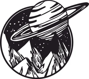 Space mountain clipart