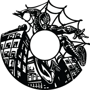 Spider man clock