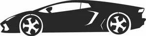 Sport car silouette