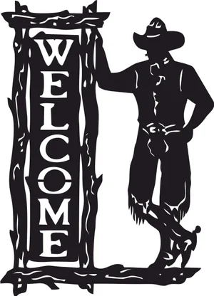 welcome cowboy western