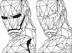 geometric iron man