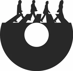 The beatles wall clock