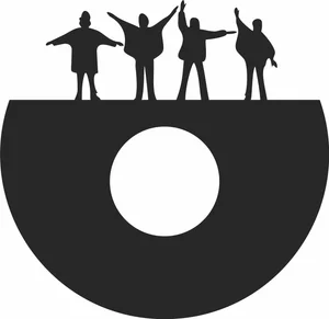 The beatles wall clock