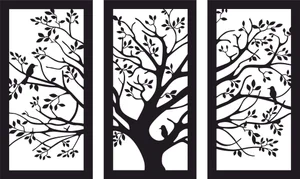Tree panels decor