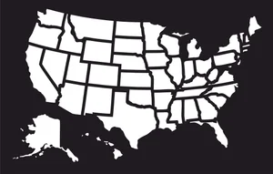 Us states map