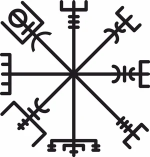 Vegvisir runic compass