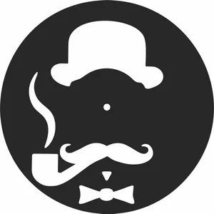 Gentleman wall clock