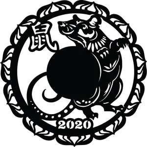 Chinese zodiac Wall clock