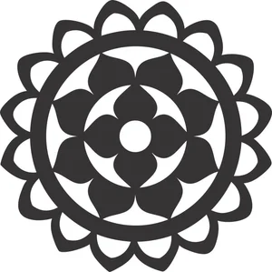 floral mandala pattern