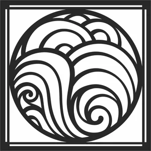 Wall decor pattern mandala