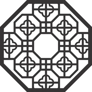 Wall decorative door pattern