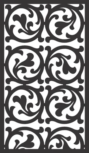 decorative floral panel