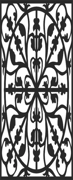 decorative pattern door