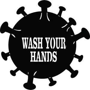 Wash your hand corona logo -