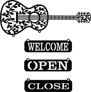 Welcome guitare open close -