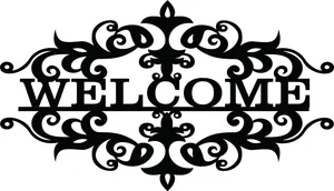 decorative Welcome sign