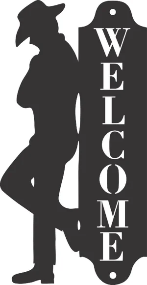 Welcome western sign
