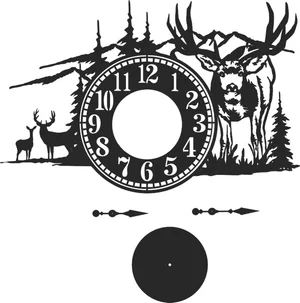 Wild animal clock