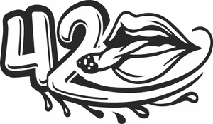 Cannabis 420 Lips Design