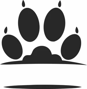 Dog Paw monogram clipart