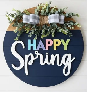 happy spring sign