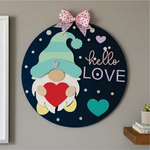 valentines day gnome sign