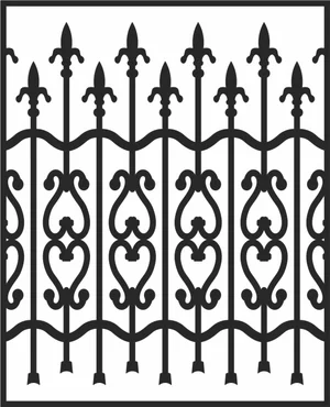 decorative wrought fence