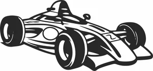 Stylized Formula 1 Race Car Illustration