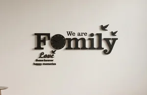 3D family wall clock