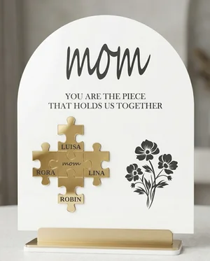 Mom Piece That Holds Us Together Puzzle Plaque